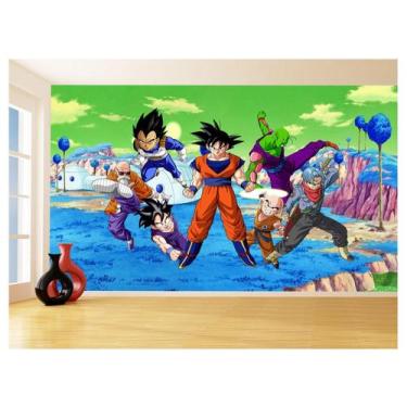 Imagem de Papel De Parede Dragon Ball Goku Vegeta Anime 3,5M Dbz369 - Você Decor