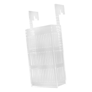 Imagem de Generic Caixa de reprodução de aquário suspensa, suporte para plantas, acrílico, instalação rápida, multifuncional, incubadora, caixa de incubação para peixes, 18x10x5cm