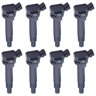 Imagem de YOMALL Pacote de bobinas de ignição UF230 de 8 peças serve para Tundra 2000-2009, 4Runner 2003-2009, Sequoia 2001-2009, LX470 1998-2007, 2002-2010 SC430 4.3L 4.3L 4.3L 7L, pacote de bobina Peças de