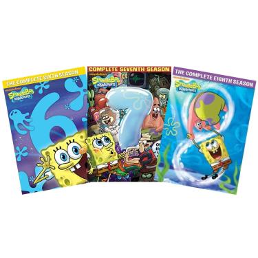 Imagem de SpongeBob SquarePants: The Complete Sixth, Seventh & Eighth Seasons 3-Pack DVD Collection (Season 6, Season 7 and Season 8) [Sponge Bob Square Pants]
