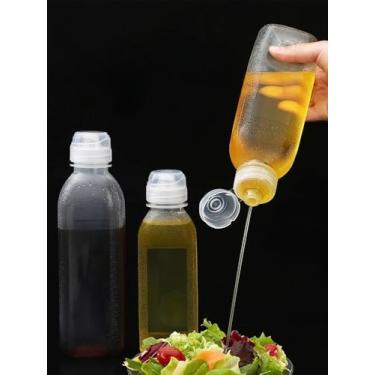 Imagem de Garrafas de tempero Squeeze para molho multifunções de soja resistente a óleo de alta temperatura (300 ml)