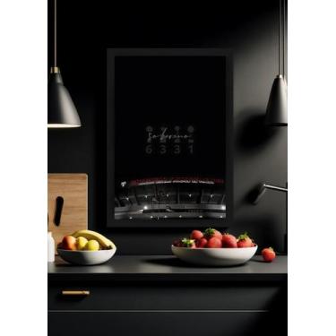 Imagem de Quadro Morumbi SPFC com Vidro e Moldura Preta Tam:A4 - Spark Loja