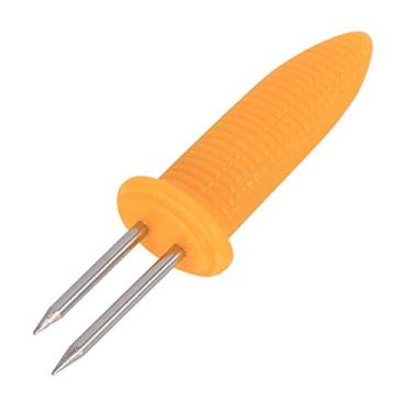 Imagem de 12 suportes de milho para churrasco, espetos de milho para churrasco, 12 peças/conjunto nos suportes de espiga, para churrasco, espiga antiderrapante, pinos, com caixa de armazenamento, fácil