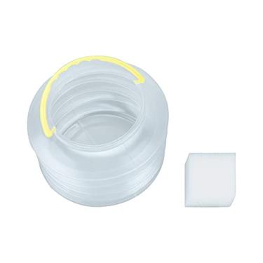 Imagem de Balde de limpeza de escova dobrável portátil balde de água de plástico para artistas pintura escova lavagem aquarela óleo pintura acrílica ferramentas (BM014 tamanho grande)