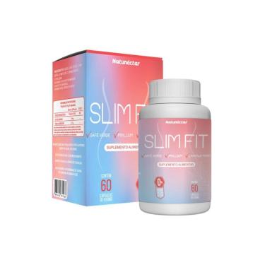 Imagem de Slim Fit Suplemento Alimentar Fitness Natunectar - 60 Cápsulas-Unissex
