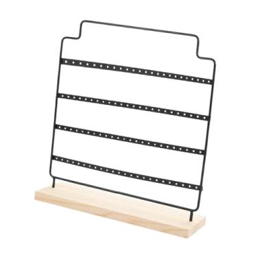 Imagem de UxicRuya Organizador de Brincos de Metal, Prático, com Suporte para Brincos Pendentes, Ideal para Quarto E Lojas, Preto
