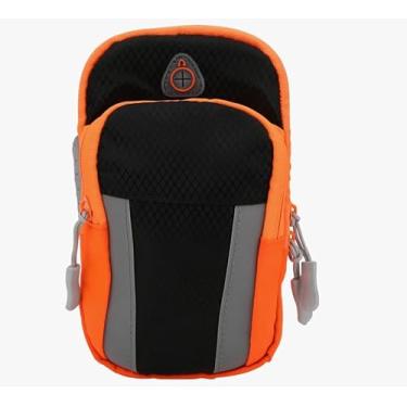 Imagem de Braçadeira esportiva bolsa de braço de corrida à prova d'água suporte de telefone para fitness ao ar livre e jogging preto