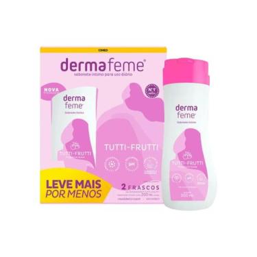 Imagem de Kit Dermafeme Sabonete Íntimo 2x200 ml Tutti Frutti  Cimed