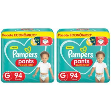 Imagem de Kit Fraldas Pampers Pants Ajuste Total Tam. G