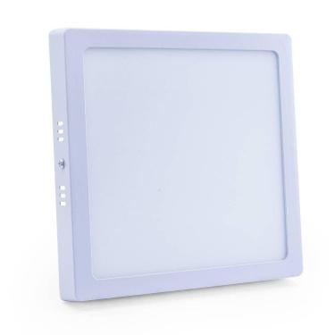 Imagem de Plafon Led Sobrepor 18w Quadrado 3000k Branco Quente Bivolt -unidade