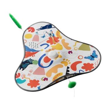 Imagem de Tapete de atividades para gatos – Acessório recarregável interativo 2 em 1 | Brinquedo de gato em movimento | Para casa, uso interno, ao ar livre, treinamento, exercício, estimulação mental, brincar