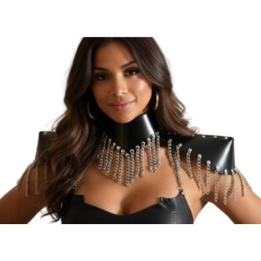 Imagem de Ombreira de Correntes BT070 Couro Legítimo - Blood Art