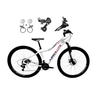 Imagem de Bicicleta Feminina Aro 29 Absolute Hera 24v Cambios Shimano Freio Hidraulico Mtb Alumínio branco Tam: 15