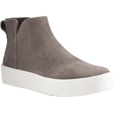 Imagem de TOMS Tênis feminino Verona Mid Suede Platform com zíper casual - Preto, Cantina, 39
