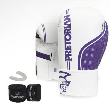 Imagem de Kit Pretorian First FX Boxe Muay Thai Luva Bandagem Protetor-Masculino