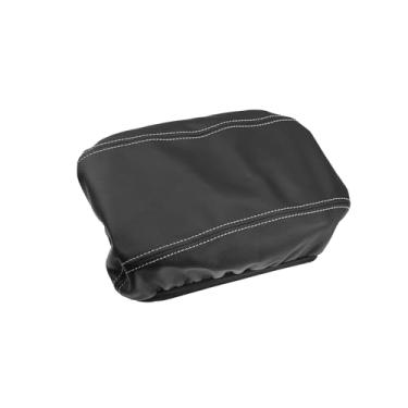 Imagem de ACROPIX Capa de apoio de braço para console central de carro para Hyundai Tucson 2016-2021 capa de descanso de braço interior de couro sintético almofada de cotovelo preto cinza pontos peças de carro