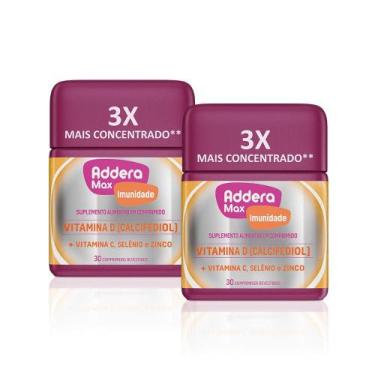Imagem de Kit Supl Alimentar Vitamina D Addera+ Imunidade Max 30 Comp