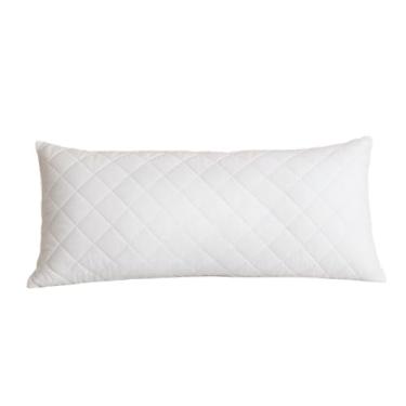 Imagem de Travesseiro de Corpo Body Pillow Matelado Branco Macio Ortopedico, Ideal para Conforto e Suporte na Casa Brasileira(130x30)