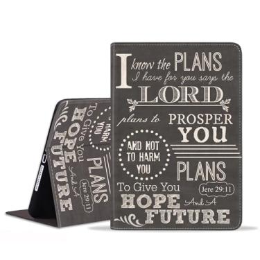 Imagem de FVAENDHIO Capa para Samsung Galaxy Tab A11 Plus/ A11+ 27.9 cm 2025 / A9+/A9 Plus 2023, capa protetora de couro, capa inteligente com suporte ajustável para despertar/hibernar, versículo bíblico