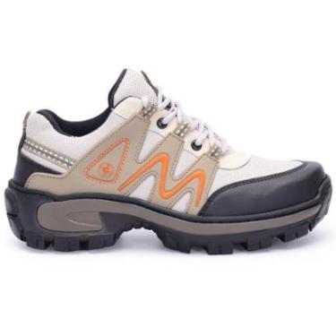 Imagem de Tênis Masculino Adventure Esportivo para Caminhada e Trilha Outdoor Solado Tratorado Costurado-Masculino