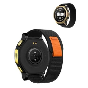 Imagem de YAJOJO Pulseiras para smartwatch Amazfit T-Rex 3 Pro de 44 mm, pulseira esportiva de nylon para smartwatch T-Rex3 Pro de 44 mm, pulseira de reposição de secagem rápida e absorção de suor, pulseira