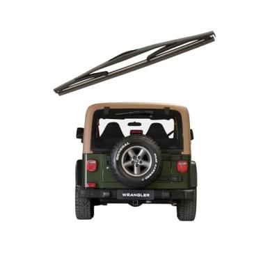 Imagem de TIGER AUTO - PALHETA LIMPADOR PARABRISA TRASEIRO EM SILICONE - COMPATÍVEL JEEP WRANGLER 1997>2002 - ENCAIXE ESPECÍFICO DTL
