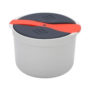 Imagem de Luocute Panela Elétrica de Arroz para Micro-ondas, Panela a para Micro-ondas 2L e Elétrica de Arroz Com Peneira, para Massas Vegetais, Própria para Máquina de Lavar Louça,