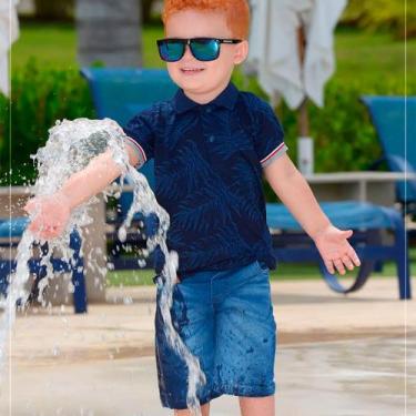 Imagem de Conjunto Bebê Menino Algodão Jeans Estampado Upi Uli, M
