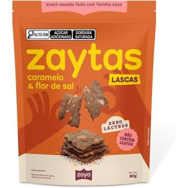 Imagem de Lascas Zaytas com Caramelo e Flor de Sal Zaya 80g