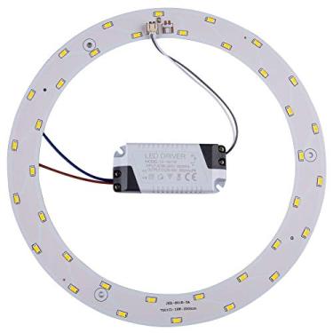 Imagem de Ledytech 1-Packled Painel Luminárias de Teto 18W 5730 Smd Círculo Anular Redondo Retrofit Placa Lâmpada Quente 3000K (Branco Quente)