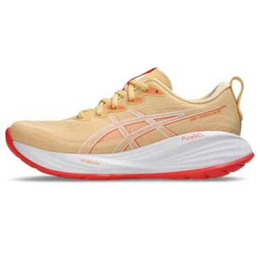 Imagem de ASICS Tênis de corrida feminino Gel-Cumulus 27, Laranja claro/mojave, 42