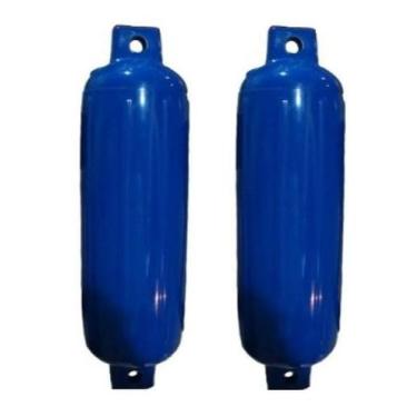 Imagem de Defensa Inflável Azul G5 21,25 X 67,50 cm Lancha Barco Kit 2 - Noster