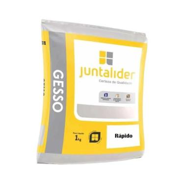 Imagem de Gesso Em Pó Rapido Secagem Em Minitos 1kg Juntalíder