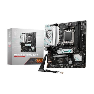 Imagem de Placa Mãe MSI B650M GAMING WIFI, AMD AM5, mATX, DDR5, Wi-Fi, Preto - B650M GAMING WIFI-Unissex