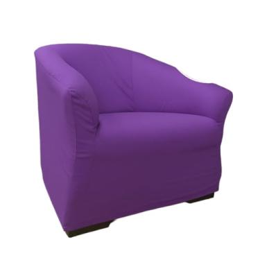 Imagem de Os apoios de braço em forma de ferradura, capa cadeira, são revestidos com gel elástico, o que facilita a instalação e garante sua fixação(ROXO)