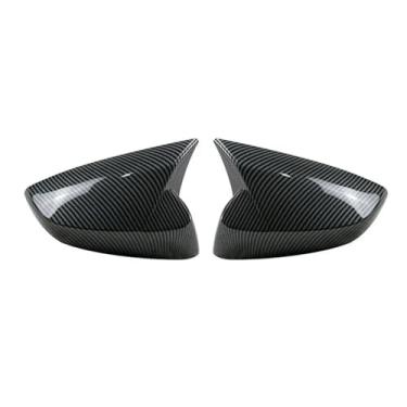 Imagem de Retrovisor do carro espelho lateral capa asa adesivo porta exterior vista traseira caso guarnição de carbono auto Compatível com toyota 86 Compatível com subaru brz(Carbon)