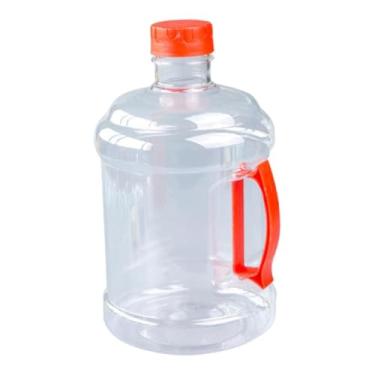 Imagem de IEUDNS Garrafa de água reutilizável, cantil, 3L, fácil de segurar, à prova de vazamentos, multiuso, ideal para caminhadas, camping, uso doméstico e carro, Vermelho