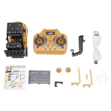 Imagem de Naroote Mini Brinquedo de Empilhadeira RC 2.4G 1:64, Caminhão de Controle Remoto de Liga para Desktop, Rotação de 360 ​​°, Movimentos Multidirecionais Com Controle de Aplicativo de (GREEN)