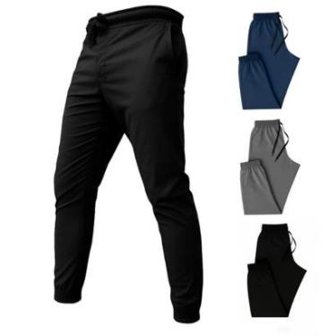 Imagem de Calça Esportiva Preta Elastano Dry Casual-Masculino