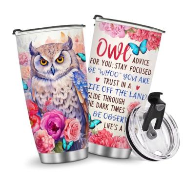 Imagem de Copos isolados Caneca Caneca Reirement Presentes de Natal para Homens Pai Avô Viagem Essenciais Acessórios Essenciais Deve Ter Alça Gelada Fria 590 g Estilo Coruja