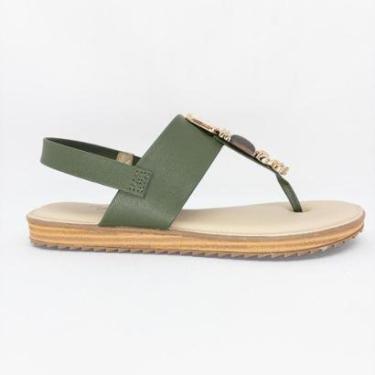 Imagem de Sandalia Ortopedica Modare Rasteira Conforto Pedraria Macia-Feminino