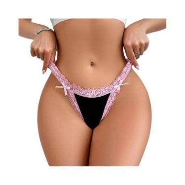 Imagem de Tanga Sexy De Renda Para Mulheres, Lingerie Respirável, G-string Elega
