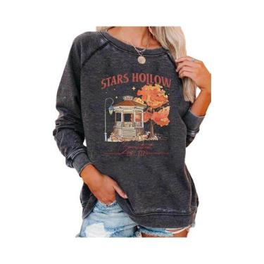 Imagem de Moletom Feminino De Manga Longa Com Estampa De Jardim, Top Casual Com 