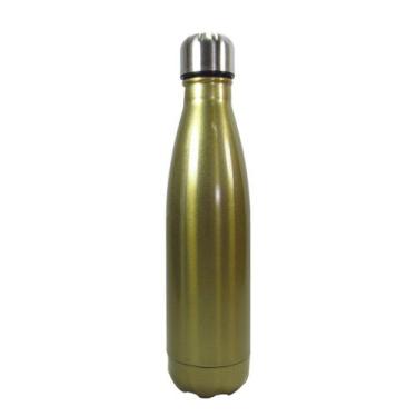 Imagem de Garrafa isotérmica de inox 500ml - QUERO PRESENTEAR, Dourado