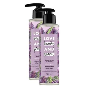 Imagem de Sabonete Líquido Love Beauty And Planet Relaxing Rain 300ml  Kit com duas unidades