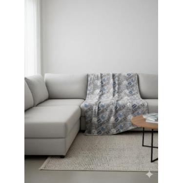 Imagem de Cobertor infantil de microfibra macia, 127 cm x 178 cm, lã de pelúcia grande – desenhos coloridos impressos para meninos e meninas (dinossauro, jogos, esportes e construção) (jogador)