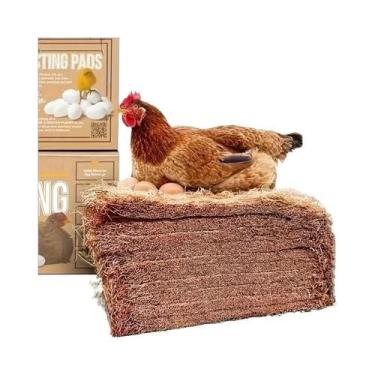 Imagem de Almofadas Ecológicas Reutilizáveis De Fibra De Coco Para Ninhos De Gal