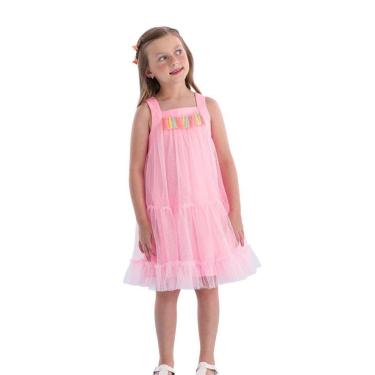 Imagem de VESTIDO INFANTIL TULE MACIO MON SUCRÉ ROSA 3127136-Feminino