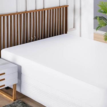 Imagem de Protetor de Colchão Block Sem Ruído 100% Impermeável Casal Macio - Branco