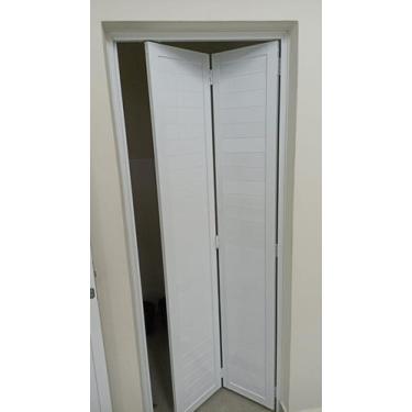 Imagem de Porta Lambril Camarão Alumínio Branco 2.10 X 0.80 Linha 25 - DC, Esque